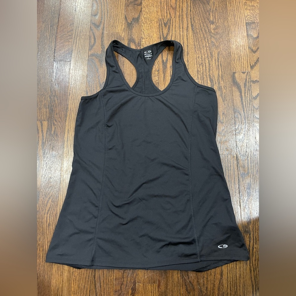 Champion Black Racerback Tank Top size L
